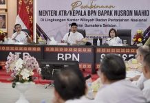 Pembinaan di Kanwil BPN Provinsi Sumsel, Menteri Nusron Tekankan Layanan Pertanahan yang Adaptif bagi Generasi Muda