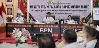 Pembinaan di Kanwil BPN Provinsi Sumsel, Menteri Nusron Tekankan Layanan Pertanahan yang Adaptif bagi Generasi Muda