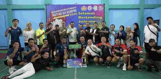 Kementerian ATR/BPN Raih Dua Piala Kategori Perorangan dan Beregu di Kejuaraan Bulutangkis KORPRI 