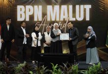 Kantah Morotai Raih Predikat Kantor dengan Layanan Manajemen ASN Terbaik dalam Rakerda Kanwil BPN Malut 2026