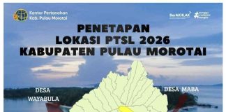 Kabar Baik, Program PTSL Akan Dilaksanakan di Beberapa Kecamatan yang Ada di Morotai