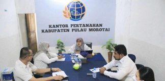 Kepala Kantah Morotai Beri Instruksi Jajarannya Cepat Tanggap Selesaikan Masalah di Lapangan