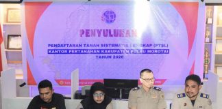 Kantah Morotai Gelar Penyuluhan Program PTSL di Desa Raja, Begini Syarat Pendaftaran Tanah