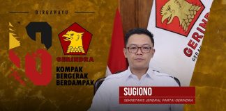 Selamat Ulang Tahun Partai Gerindra Ke-18 Tahun, Kompak, Bergerak, Berdampak