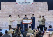 Wamen Ossy Saksikan Penyerahan Denda Administratif Rp11,4 Triliun oleh Satgas PKH sebagai Wujud Penyelamatan Kekayaan Negara