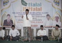 Hadiri Halalbihalal dan Penyerahan Sertipikat Tanah Wakaf PCNU Indramayu, Menteri Nusron Minta NU Berikan Kebermanfaatan bagi Masyarakat 