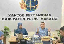 Kunjungan ke Kantah Morotai, Kakanwil BPN Malut Serukan Komitmen Sukseskan Program PTSL 2026