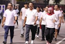 Rehat Sejenak dari Aktivitas Kantor, Kementerian ATR/BPN Adakan Slow Run Rutin Sepulang Kerja 